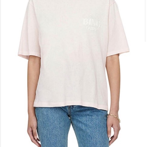Anine Bing WES TEE BING LA IN WASHED PINK - Picture 2 of 8